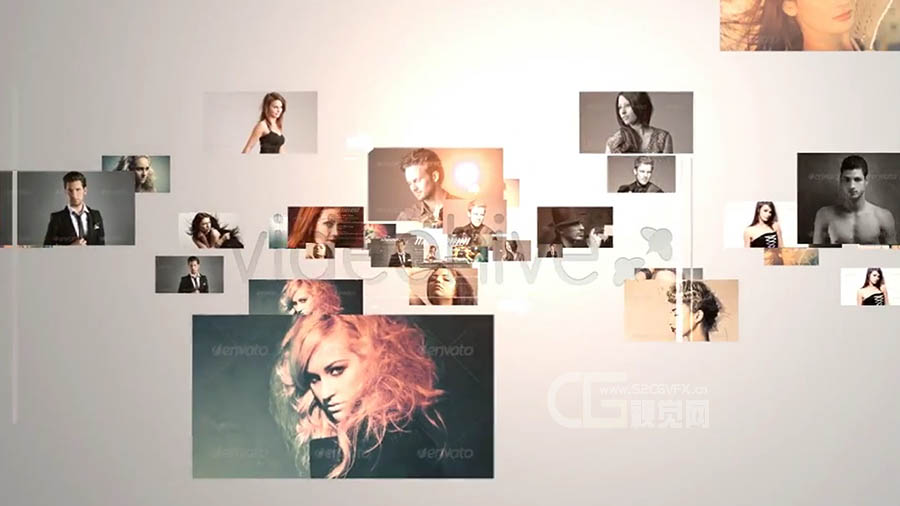 电影预告开场片头企业商务人员介绍形成LOGO标志-AE模板